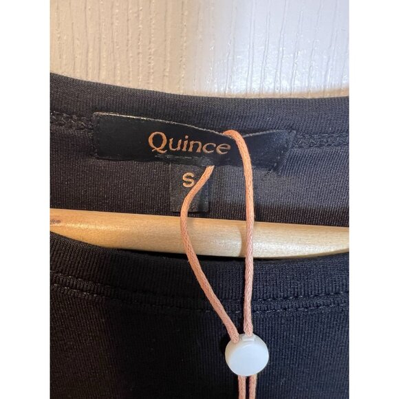 Quince Tencel Jersey Maternity Maxi Black Dress Small Stretch Comfy Versatile - Picture 6 of 9